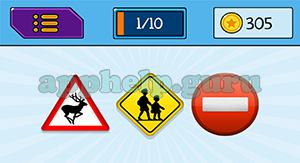 EmojiNation: Emojis Deer Sign, Walking Sign, Stop Sign Answer