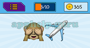EmojiNation: Emojis Monkey, Airplane Answer