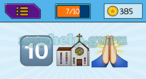EmojiNation: Emojis 10, Church, Pray Answer