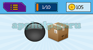 EmojiNation: Emojis Black Circle, Box Answer