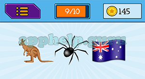 EmojiNation: Emojis Kangaroo, Spider, Flag Answer