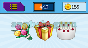 EmojiNation: Emojis Flowers, Present, Cake Answer
