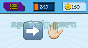 EmojiNation: Emojis Right Arrow, Hand Answer