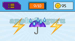 EmojiNation: Emojis Lightning, Umbrella, Lightning Answer