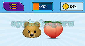 EmojiNation: Emojis Bear, Peach Answer