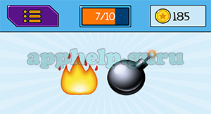 EmojiNation: Emojis Fire, Bomb Answer