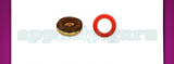 Guess The Emoji: Emojis Donut with chocolate icing, Red circle Answer