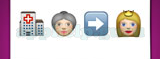 Guess The Emoji: Emojis Hospital, Old woman, Right arrow, Pricess or Queen Answer