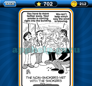 Just Jumble: Level 702 The non smokers met with the smokers to Answer