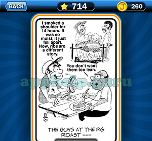 Just Jumble: Level 714 The guys at the pig roast Answer