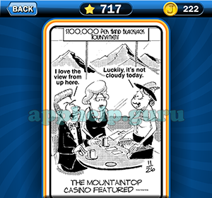 Just Jumble: Level 717 The mountaintop casino featured Answer