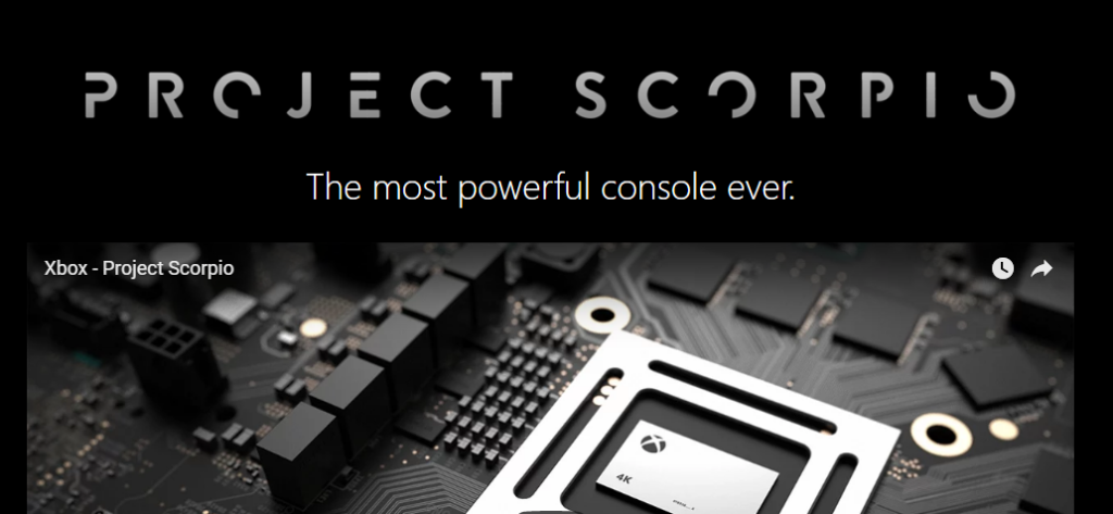 Project Scorpio logo from Microsoft