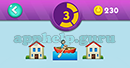 Emojination 3D: EmojiGeo 1 Puzzle 3 House, Boating, House Answer