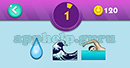 Emojination 3D: Level 30 Puzzle 1 Drop, Waves, Swimming Answer