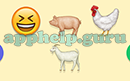Emoji Combos: Emojis Laughing, Pig, Chicken, Goat Answer