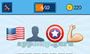 EmojiNation: Emojis Flag, Shadow, Star, Muscle Answer