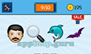 EmojiNation: Emojis Man, Magnifying Glass, Dolphin, Bat Answer