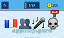 EmojiNation: Emojis Flag, Shadows, Microphone, Skull Answer