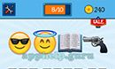EmojiNation: Emojis Smiley with Sunglasses, Angel, Book, Gun Answer