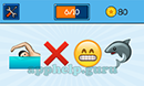 EmojiNation: Emojis Swim, X, Teeth, Shark Answer