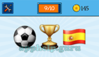 EmojiNation: Emojis Football/Soccer Ball, Trophy, Spanish Flag  Answer