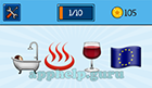 EmojiNation: Emojis Bath, Flames, Wine, Flag Answer