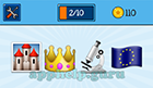 EmojiNation: Emojis Castle, Crown, Microscope, Flag Answer