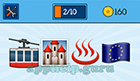 EmojiNation: Emojis Cable Car, Castle, Heat, Flag Answer