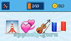 EmojiNation: Emojis Tower, Love Hearts, Violin, French Flag  Answer