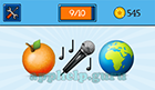 EmojiNation: Emojis Orange, Microphone, World Map (focused on Africa)  Answer