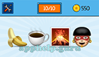 EmojiNation: Emojis Banana, Coffee, Volcano, Native Man  Answer