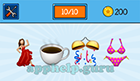 EmojiNation: Emojis Salsa Dancer, Coffee, Streamers, Bikini  Answer