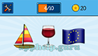 EmojiNation: Emojis Sailboat, Wine, Flag  Answer
