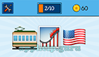 EmojiNation: Emojis Tram, Rollercoaster, USA Flag  Answer