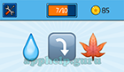 EmojiNation: Emojis Water Drop, Down Arrow, Maple Leaf  Answer