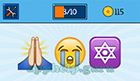 EmojiNation: Emojis Praying, Crying, Star of David  Answer