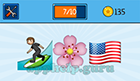EmojiNation: Emojis Surfer, Flower, USA Flag  Answer