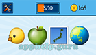 EmojiNation: Emojis Chicken, Apple, Island, World Map (focused on Australia/New Zealand)  Answer