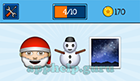 EmojiNation: Emojis Santa Clause, Snowman, Night Sky  Answer