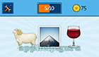 EmojiNation: Emojis Sheep, Mountain, Wine  Answer