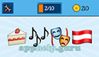 EmojiNation: Emojis Cake, Music Notes, Masks, Flag  Answer
