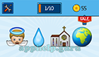 EmojiNation: Emojis Angel, Water Drop, Church, World Map (Focused on Middle East/Africa)  Answer