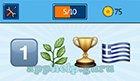 EmojiNation: Emojis One, Leaves, Trophy, Greek Flag  Answer