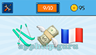 EmojiNation: Emojis Skis, Flying Money, French Flag  Answer